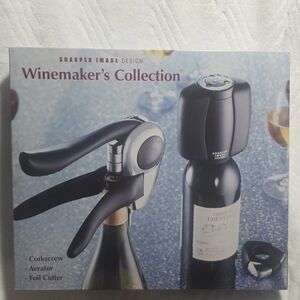SHARPER IMAGE Winemaker's Collection Corkscrew, Aerator, & Foil Cutter